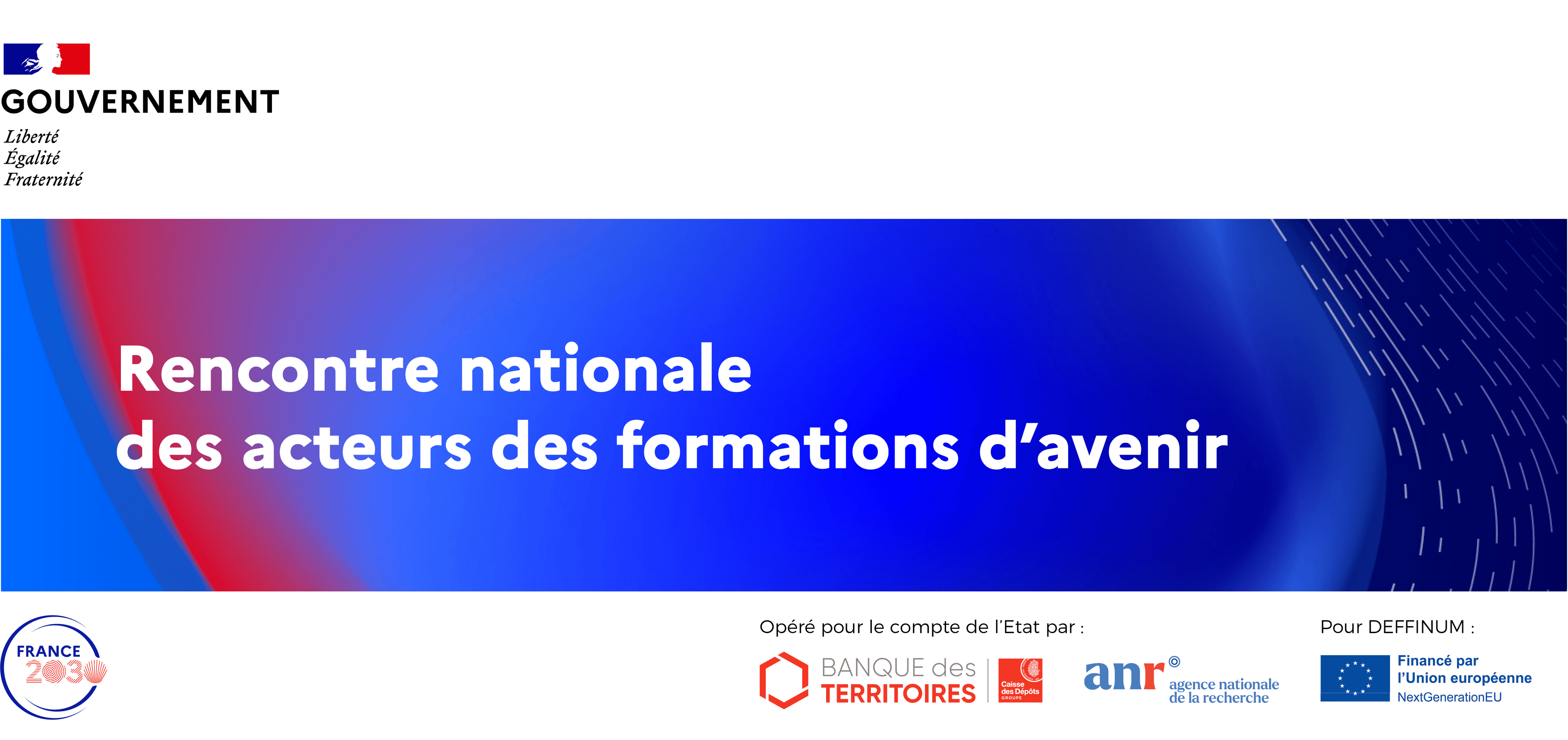 Rencontre nationale des acteurs des formations d'avenir - France 2030